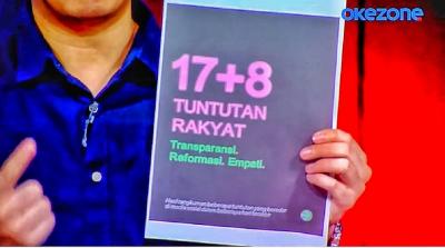 Tuntutan Rakyat 17+8: DPR Terima Dokumen, Sorot Upah Layak! 1 Tuntutan Rakyat 17+8: DPR Terima Dokumen, Sorot Upah Layak!