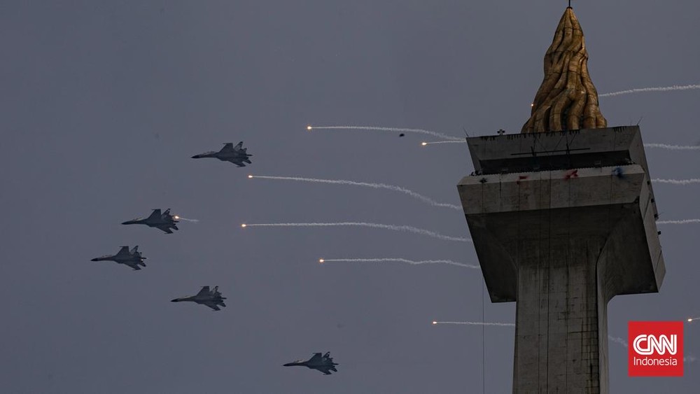 Langit Jakarta Bergetar! HUT TNI ke-80 Meriahkan Udara!