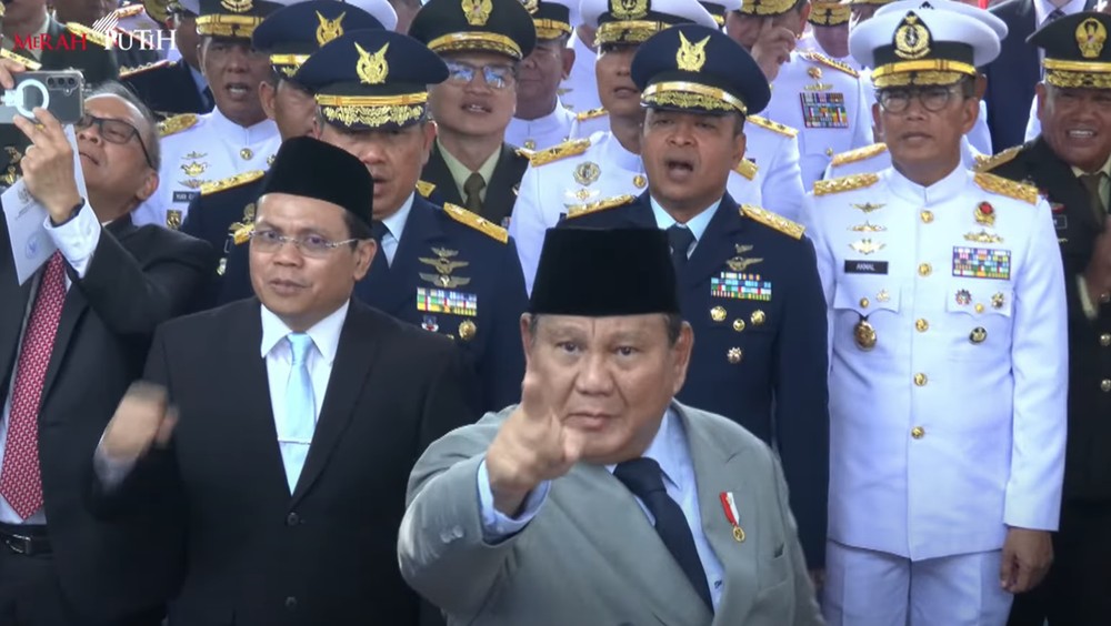 Prabowo Lantang! 'Bangun Pemudi' di Lubang Buaya