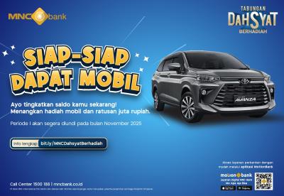 Saldo Naik, Rezeki Datang! MNC Bank Bagi-Bagi Mobil!
