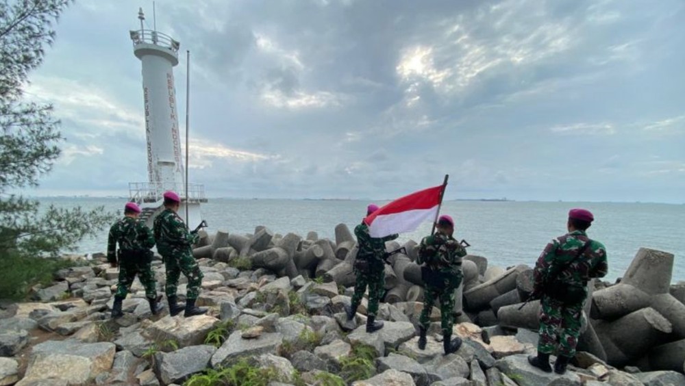 Marinir TNI AL Amankan Pulau Nipa, Jantung Perbatasan!
