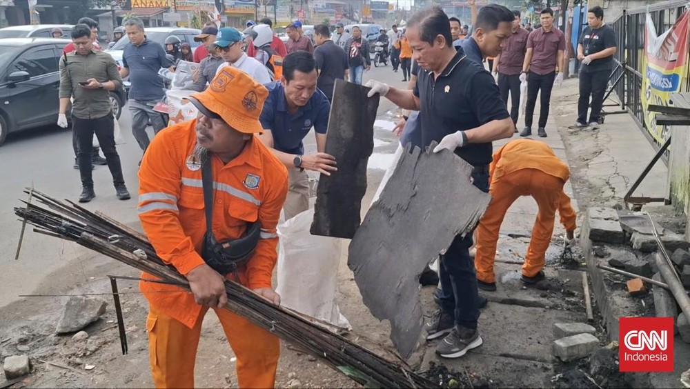 Jalan Serpong Geger! Menteri & Walkot Turun Tangan Bersih-Bersih